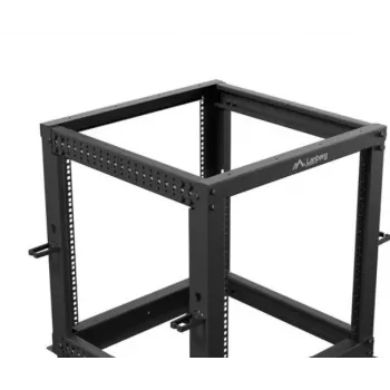 Rack-kotelo LANBERG Open Rack OR01-6112-B 12U 600x600 säädettävä musta