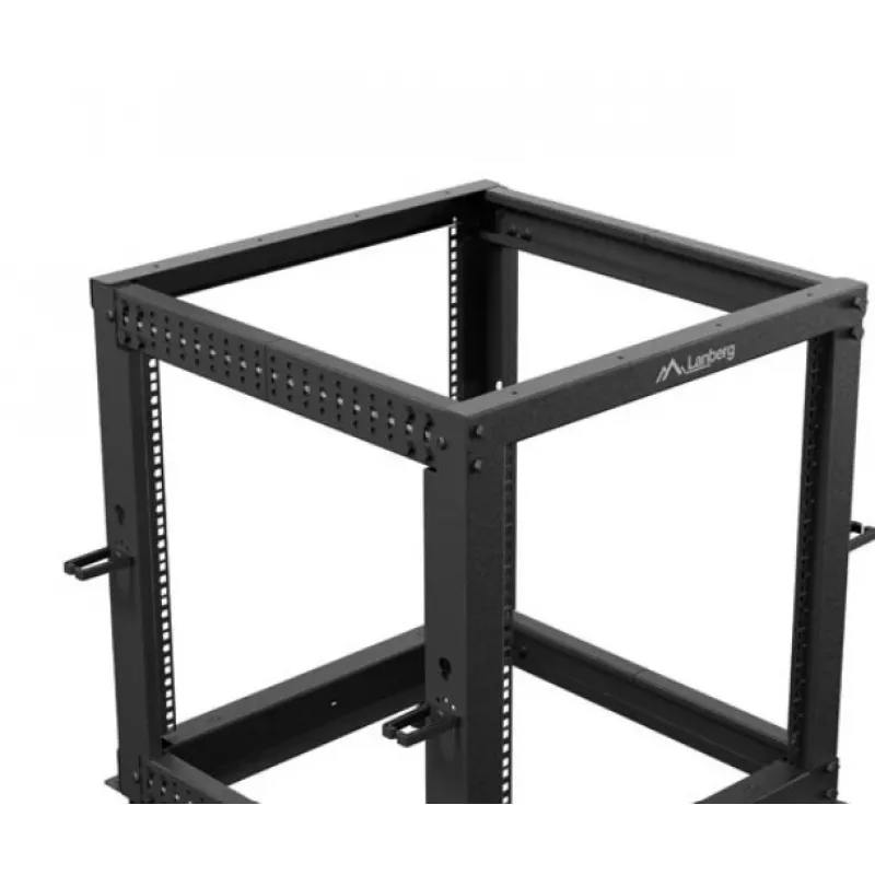 Rack-kotelo LANBERG Open Rack OR01-6112-B 12U 600x600 säädettävä musta