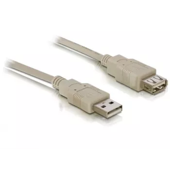 USB 2.0 -jatkokaapeli DeLOCK 82240 3 m harmaa