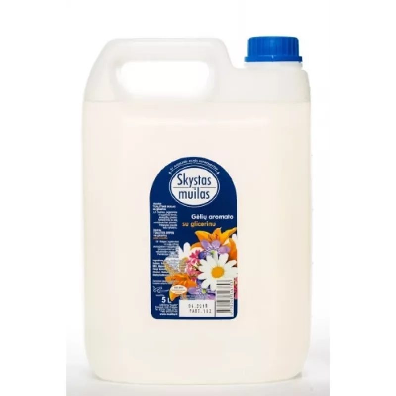 Nestesaippua glyseriinillä, ilman väriaineita, 5 l