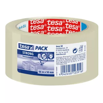 Teippi TESA Clear Strong 66 m polypropeeni