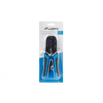 Puristustyökalu LANBERG NT-0201 RJ-45-liittimille, 180 mm, 315 g, musta/sininen