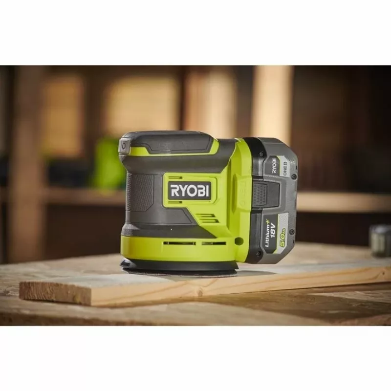 Ryobi RROS18-0 ONE+ 18 V akkukäyttöinen epäkeskohiomakone, 125 mm, solo