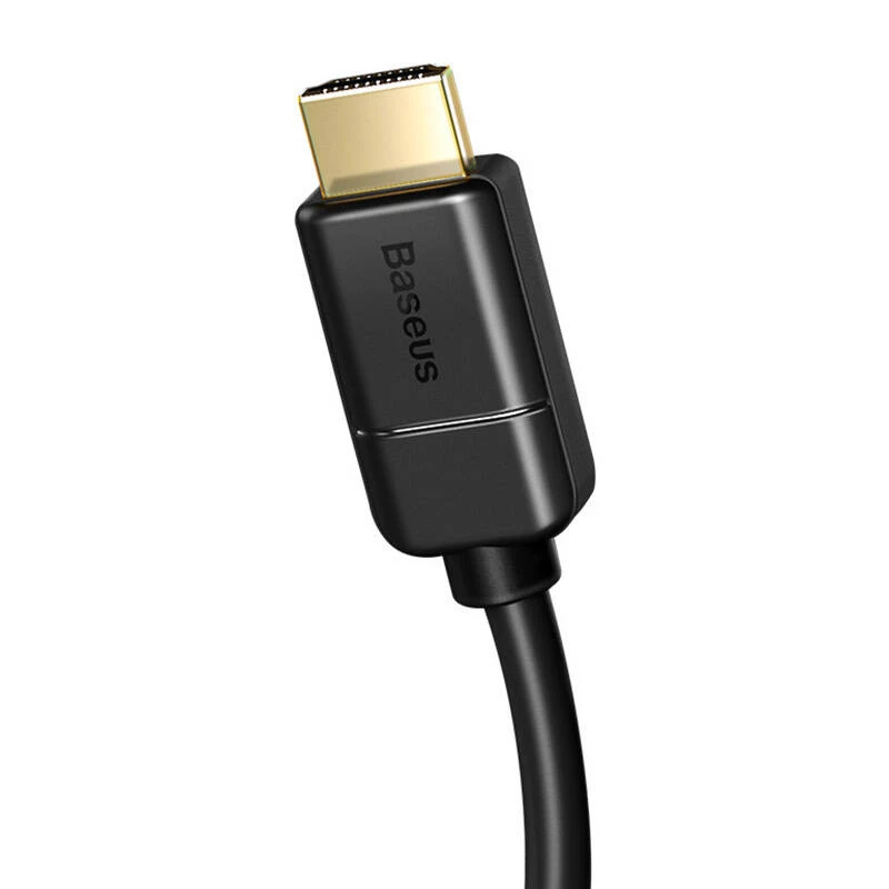 Baseus 2x HDMI 2.0 4K 60Hz kaapeli, 3D, HDR, 18 Gbit/s, 5 m (musta)