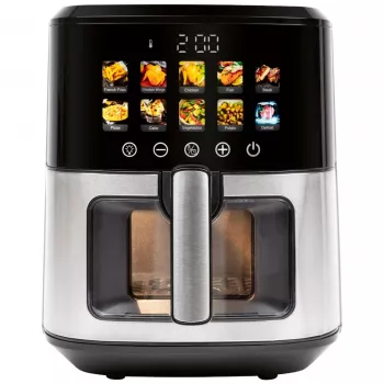 Kiertoilmakypsennin ProfiCook PC-FR 1286 H — 6,5 l, 1700 W, ruostumaton teräsetu, musta