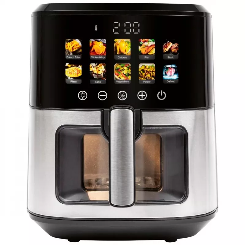 Kiertoilmakypsennin ProfiCook PC-FR 1286 H — 6,5 l, 1700 W, ruostumaton teräsetu, musta