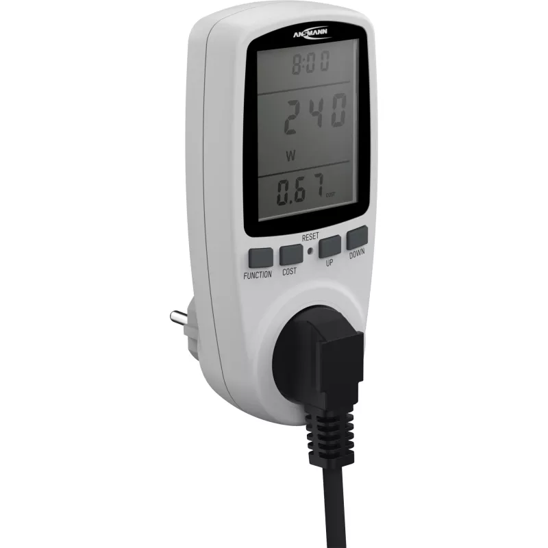 Energiakustannusmittari ANSMANN APM2 120-0007 LCD-näytöllä