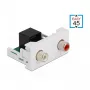 DeLOCK Easy 45 -moduuli 2 x RCA-liitin–RJ45-liitin 22,5 x 45 mm