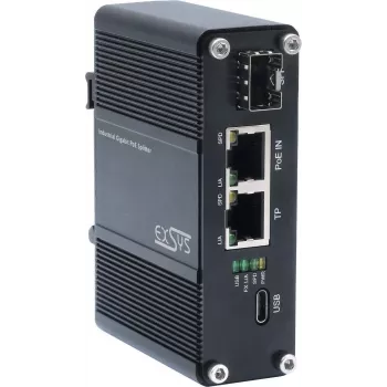 PoE-splitteri Exsys EX-60328, 12V 1A lähtö ei-PoE-laitteille