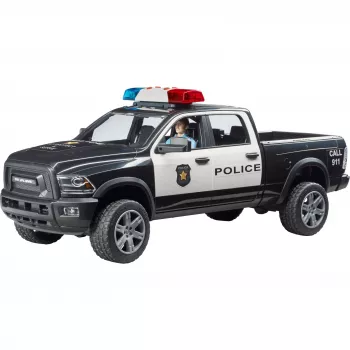 Poliisiauto-lelu BRUDER RAM 2500 Police 02505 – pienoismalli, leikkiauto