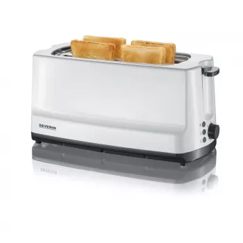 Severin AT 2234 leivänpaahdin 4 viipaletta 1400 W harmaa valkoinen
