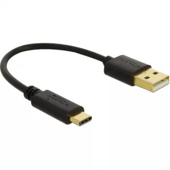 USB-latauskaapeli DeLOCK 80954 Type-A - USB Type-C 3 A 15 cm