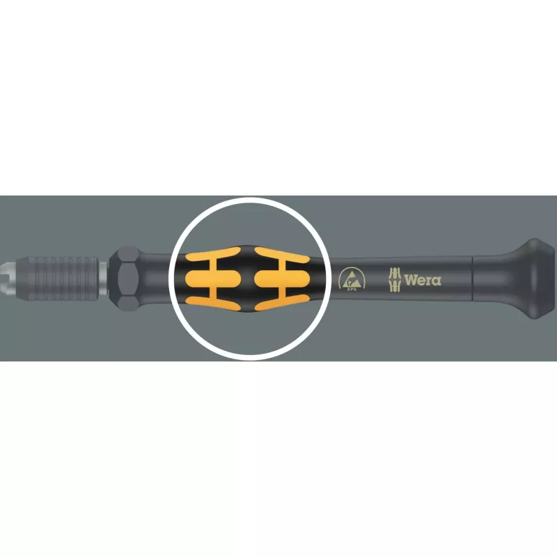 Wera ESD-bittiruuvimeisseli Kraftform compact Micro 21 ESD 1 5/32 (4 mm) HIOS, 5/32 (4 mm) puolikuu 44 mm (05135973001)