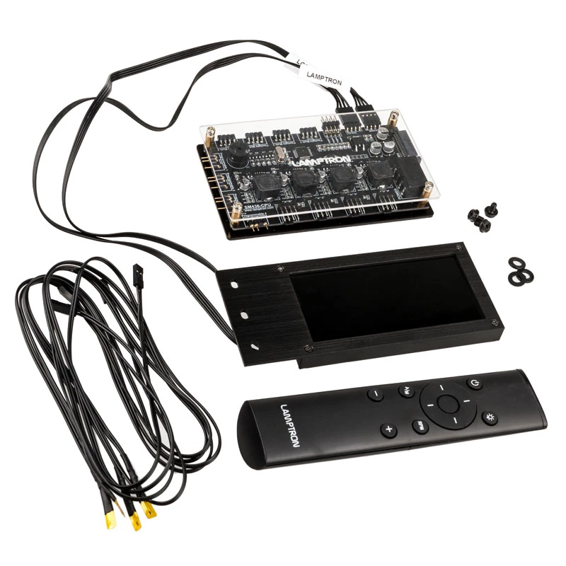 Lamptron SM436 PCI tuuletin- ja RGB-LED-ohjain, musta
