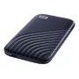 WD My Passport SSD WDBAGF0020BBL - SSD - salattu - 2 TB - ulkoinen (kannettava) - USB 3.2 Gen 2 (USB-C-liitin) - 256-bittinen AES - keskiyön sini