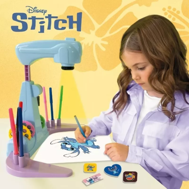 Stitch-projektori piirustuskoulusetti