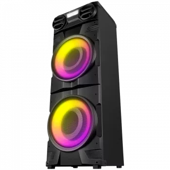 Kaiutin SVEN PS-1900, musta (1000W, TWS, Bluetooth, FM, USB, LED-näyttö, verkkovirta)
