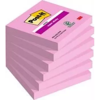 Post-it Super Sticky -muistilaput erittäin vahva pinkki 6 pakkausta (7100259225)