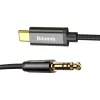 Baseus Yiven audiokaapeli USB-C – 3,5 mm miniliitin, 1,2 m (musta)