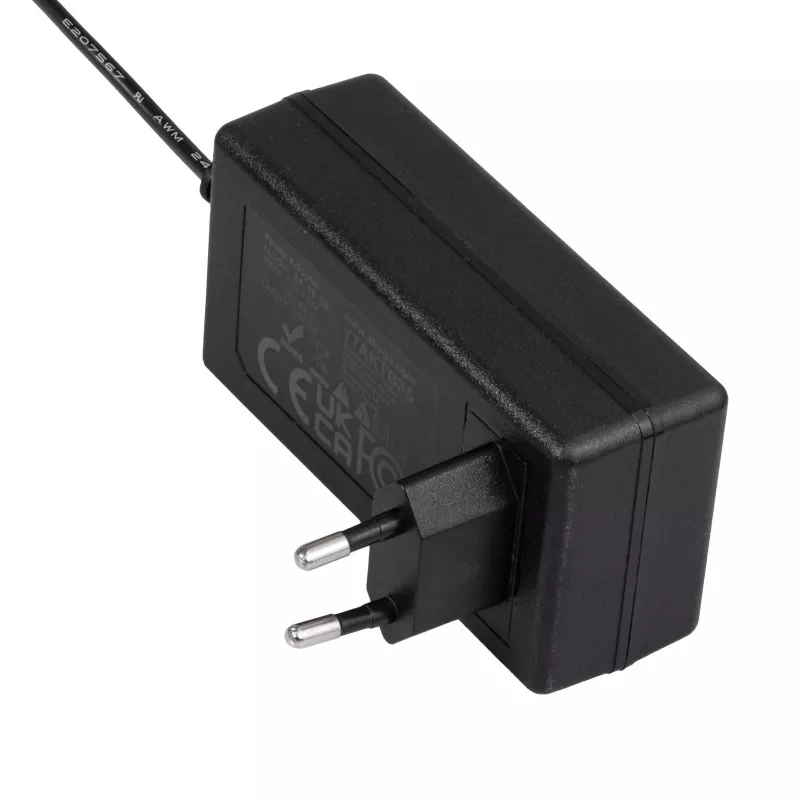 Akyga AK-TB-35 yleislaturi, 24 V, 2 A, 48 W, 5,5 x 2,1 mm, 1 m