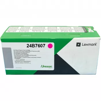 Värikasetti Lexmark 24B7607 magenta, alkuperäinen, riittoisuus 12 000 sivua, 1 kpl