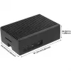 INTER-TECH kotelo Raspberry Pi 5:lle — ODS-739 kompakti muotoilu