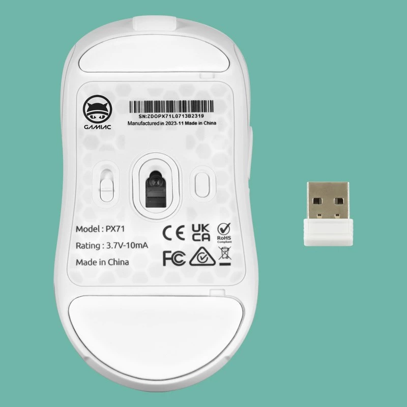 GAMIAC PX71 pelihiiri molempikätinen RF Wireless + USB Type-A optinen 16000 DPI