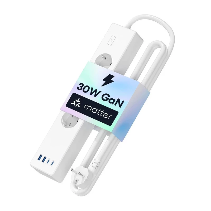 Pistorasia Meross MSP844 — 4 AC-pistorasiaa, 2 USB-A, 2 USB-C
