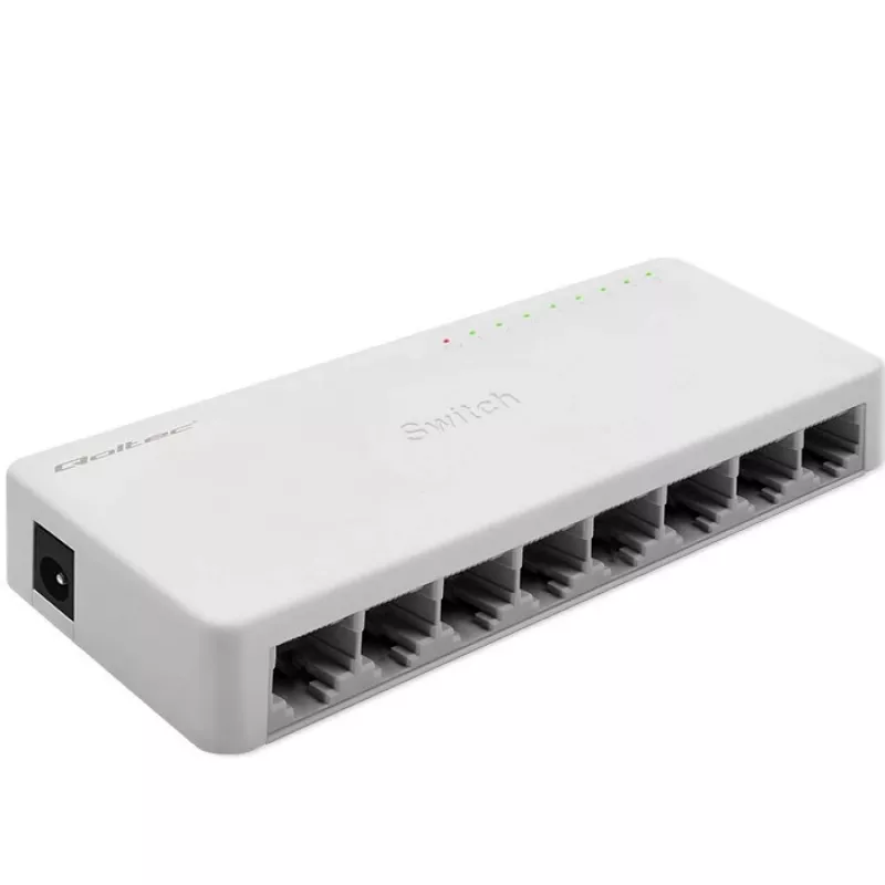 Qoltec verkkokytkin 8xRJ45-portti 1000Mbps LAN