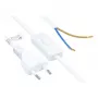 Euro-verkkokaapeli Euro-pistoke Type-C (suora) kuorittuihin päihin, kytkimellä, valkoinen, 0,75 mm², 1,5 m, Good Connections® (P0386-W015)