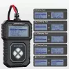 Qoltec digitaalinen akkutesteri LCD-näytöllä | puolankielinen valikko | 12V | AGM | GEL | STD | 30-220AH