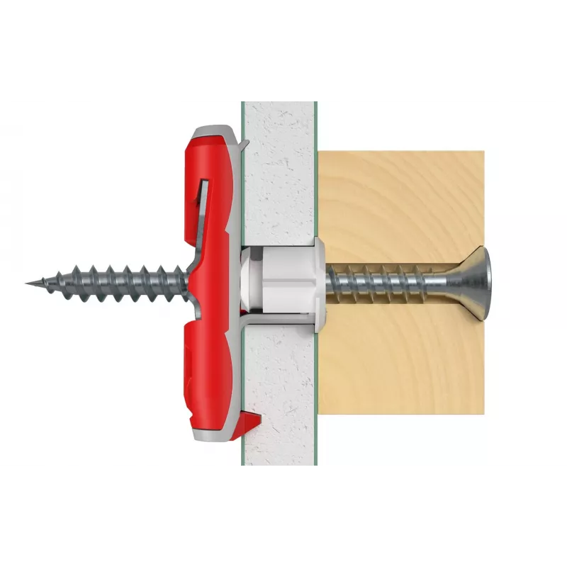 Fischer 537258 ruuvitulppa / seinätulppa 50 kpl ruuvi- ja tulppasarja 50 mm