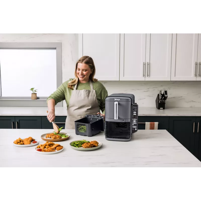 Ninja Double Stack XL kiertoilmakypsennin 2 lokeroa lämpötila-anturilla SmartCook 9,5 L SL451EU