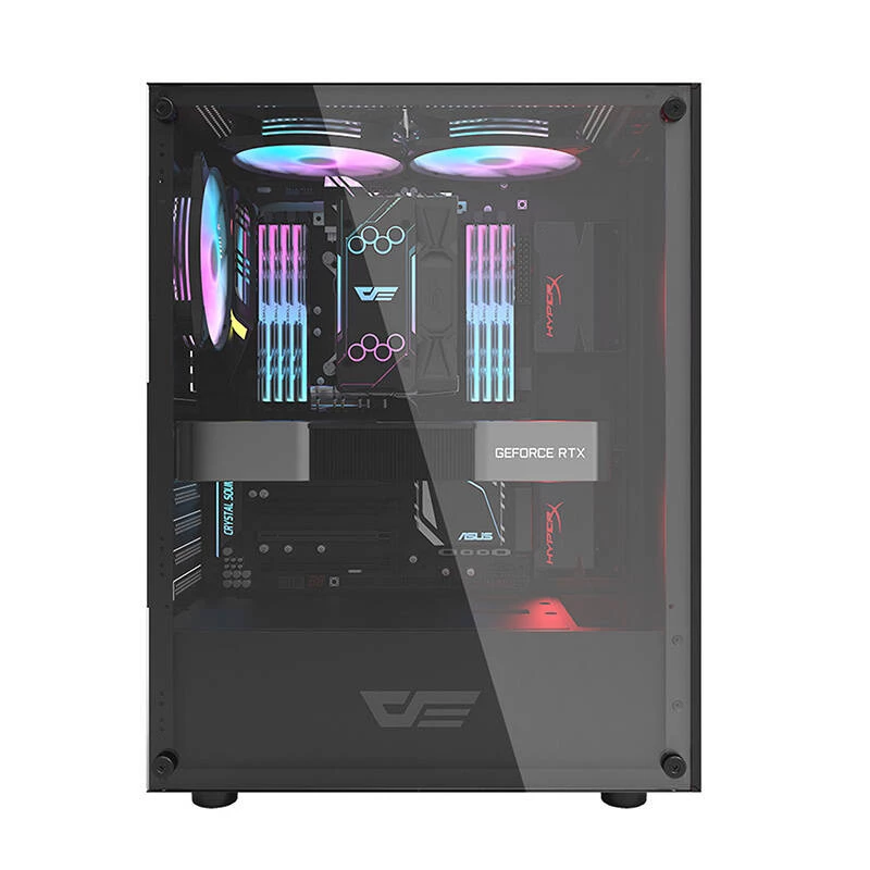 Tietokonekotelo Darkflash DK100 (musta)