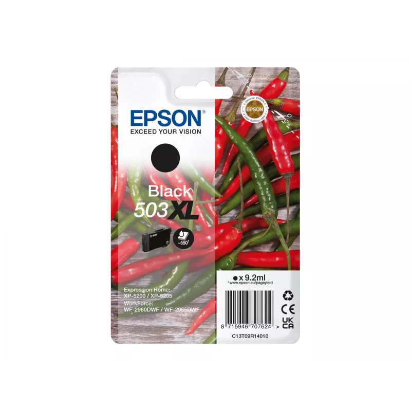 Epson 503XL värikasetti 1 kpl alkuperäinen suuri (XL) kapasiteetti musta