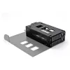 Slim Bay -vaihtokehys 2 x 2.5 inch U.2 NVMe SSD:lle 5.25 inch kehyksellä