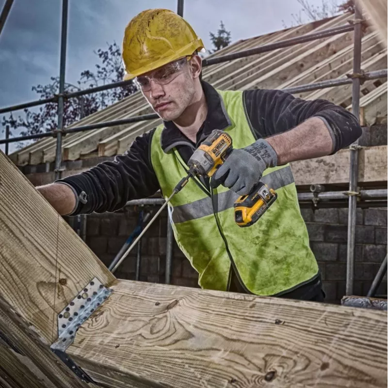 Iskuruuvinväännin DeWALT DCF887N 1000, 2800 kierr./min, 205 N⋅m vääntömomentti