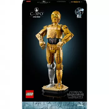 LEGO rakennettava figuuri Star Wars C-3PO malli 75398 — 1 138 osaa, 380 mm keräilykappale