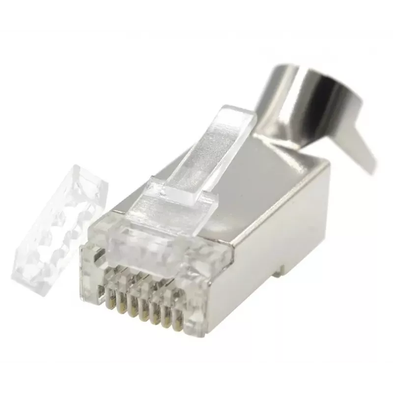 RJ45-liitin GEMBIRD CAT7 8P8C kullattu 15µ FTP/SFTP, 100 kpl:n pakkaus