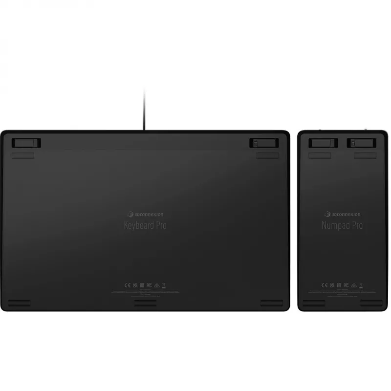 3Dconnexion Keyboard Pro numeronäppäimistöllä - näppäimistö ja numeronäppäimistö - USB - QWERTZ - saksa (3DX-700091)