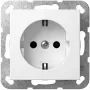 Schuko-pistorasia GIRA SH System 55 puhtaanvalkoinen malli 445327 System 55 -kehyksille