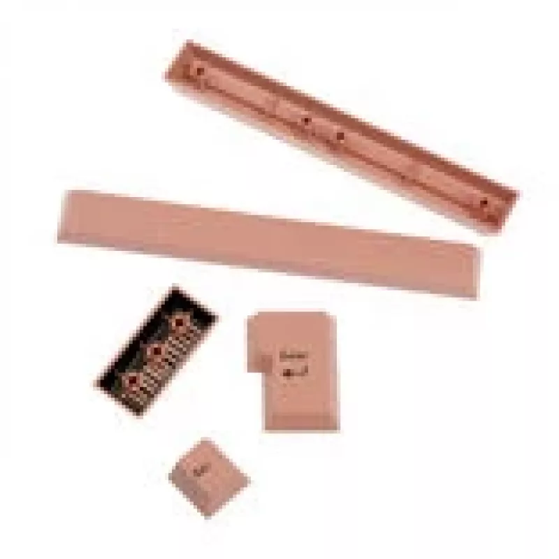 GMK FPTK5052 Additional Kit ABS-näppäinhatut, kaksivalu, laajennussarja ISO- ja ANSI-asetteluihin, pastellinpunainen