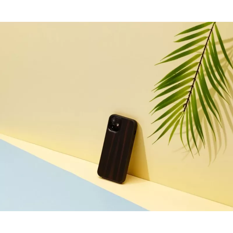 Man and Wood -suojakotelo iPhone 12 mini – eebenpuu musta
