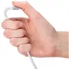 Erittäin pehmeä USB 2.0 punottu kaapeli, USB-C pistoke > USB-C pistoke (valkoinen, 1 metri)