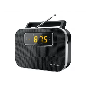 Muse | M-081R | herätystoiminto | 2-alue PLL kannettava radio | musta