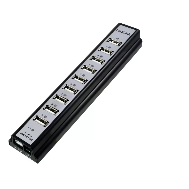 LogiLink UA0096 USB-keskitin 480 Mbit/s musta
