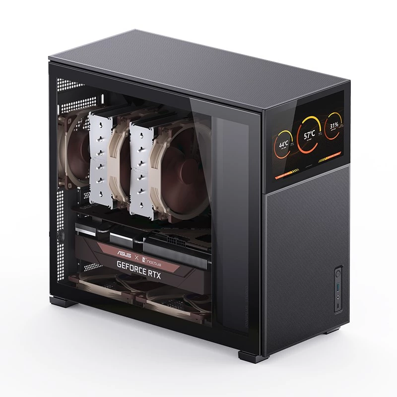 Tietokonekotelo Jonsbo D41 MESH Midi Tower musta