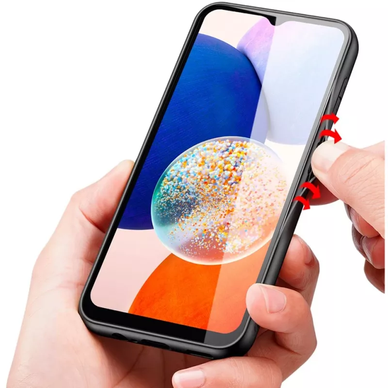 StyleShell NYLO, puhelinkotelo musta, Samsung Galaxy A15 5G / A15 4G