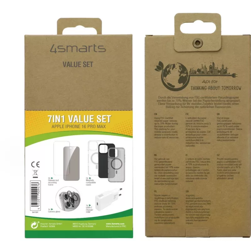 4smarts 7in1 Value Set Apple iPhone 16 Pro Max MagSafe-yhteensopiva