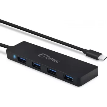 USB-keskitin FANTEC UMP-4U31-C 4x USB-A 3.0 -liitännällä ja USB-C-liitännällä